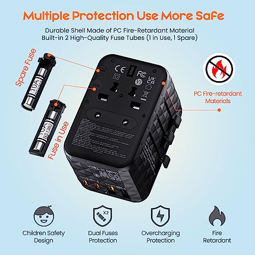 Thumbnail 6 de Bigfish Universal Travel Adapter, 65W GaN USB Charger with 3 Fast-Charging Ports