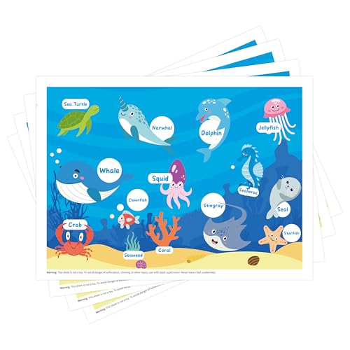 Disposable Placemats for Baby Toddlers 60 Pack 12x16”