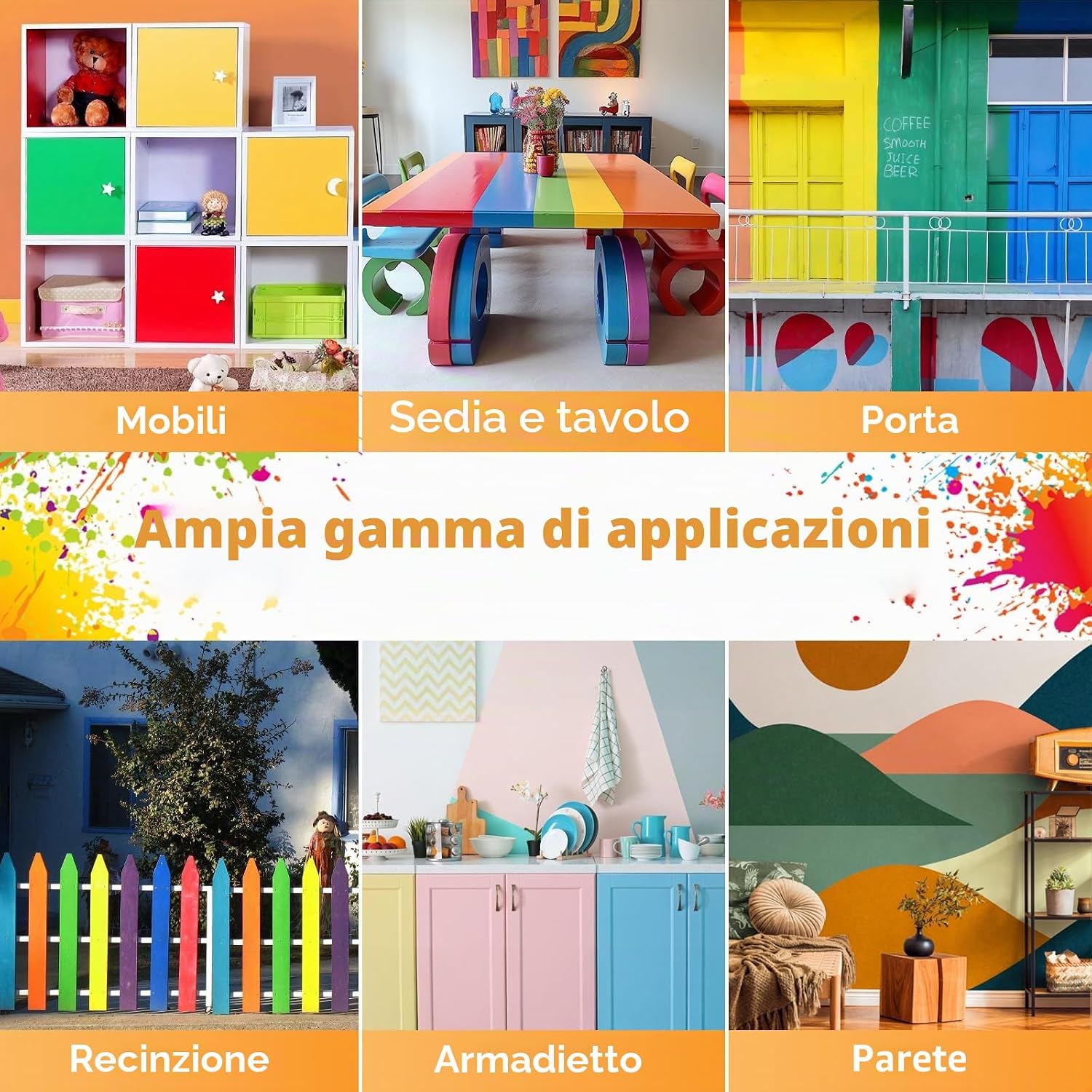 Thumbnail 6 de Spruzzatore per vernice 850 W HVLP con 1400 ml, 4 ugelli e 3 modalità: versatilità per pareti, mobili e recinzioni
