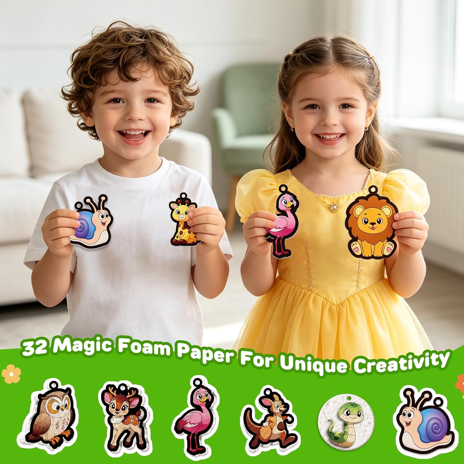 Detalle de ZHFEIIRU 3D Art Kit, Aqua Puffs Princesses – Mess-Free, Creative Craft for Kids