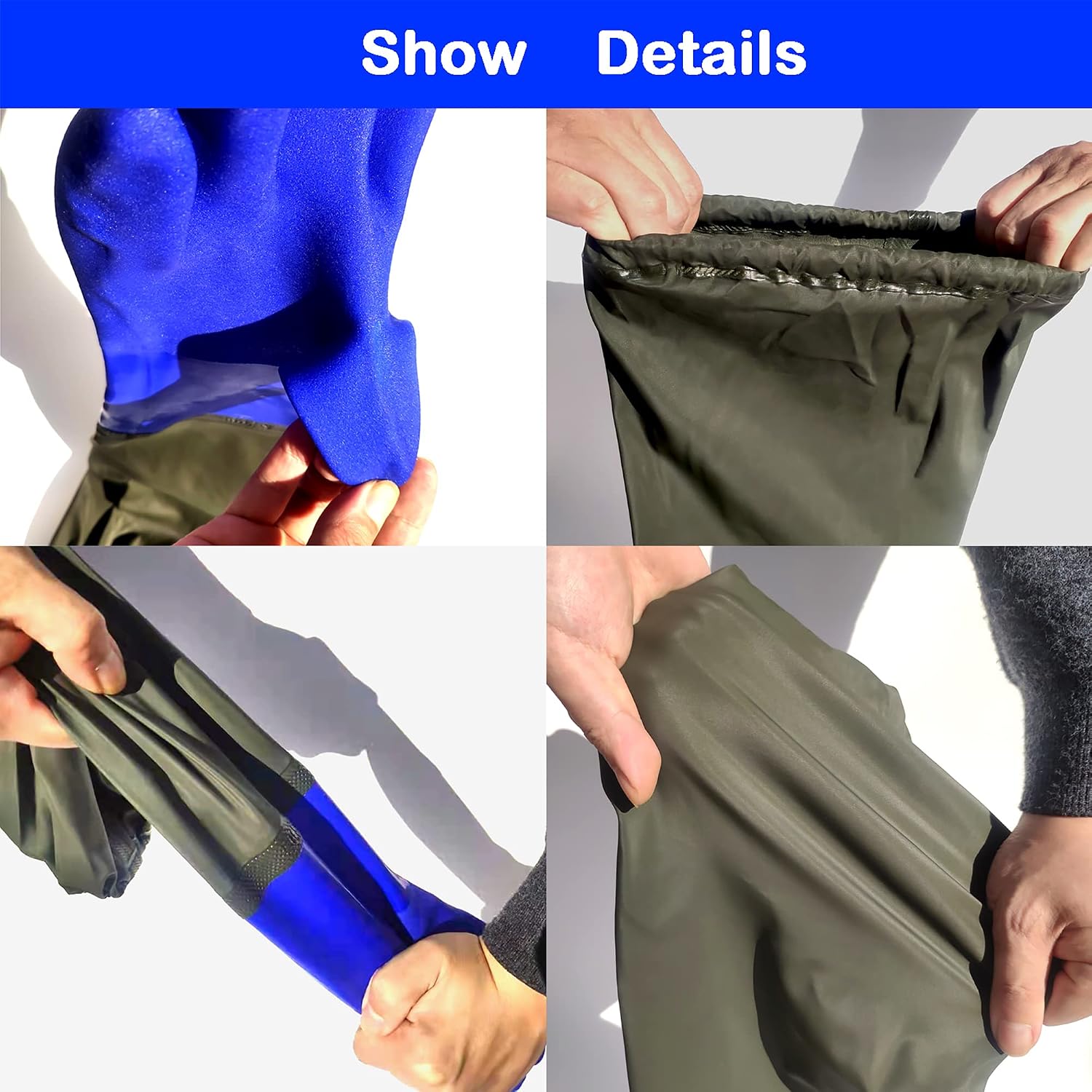 Detalle de HEWEWOR Long Pond Gloves – 26.78" Arm Length, Waterproof PVC Gloves for Aquarium, Gardening and More