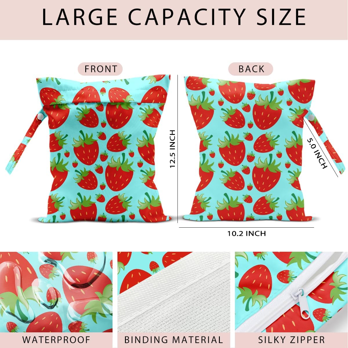 Detalle 2 de zcyxuuw Swimsuit Bag 10.2 × 12.6 Inches