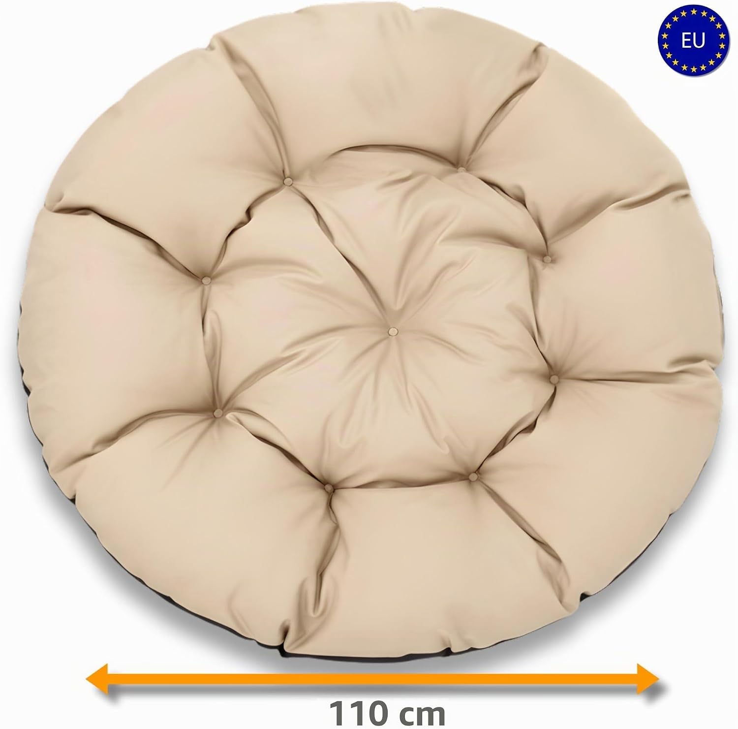 Detalle 2 de Amazinggirl rond papasan- en hangstoelkussen 100 cm, polyester, waterafstotend
