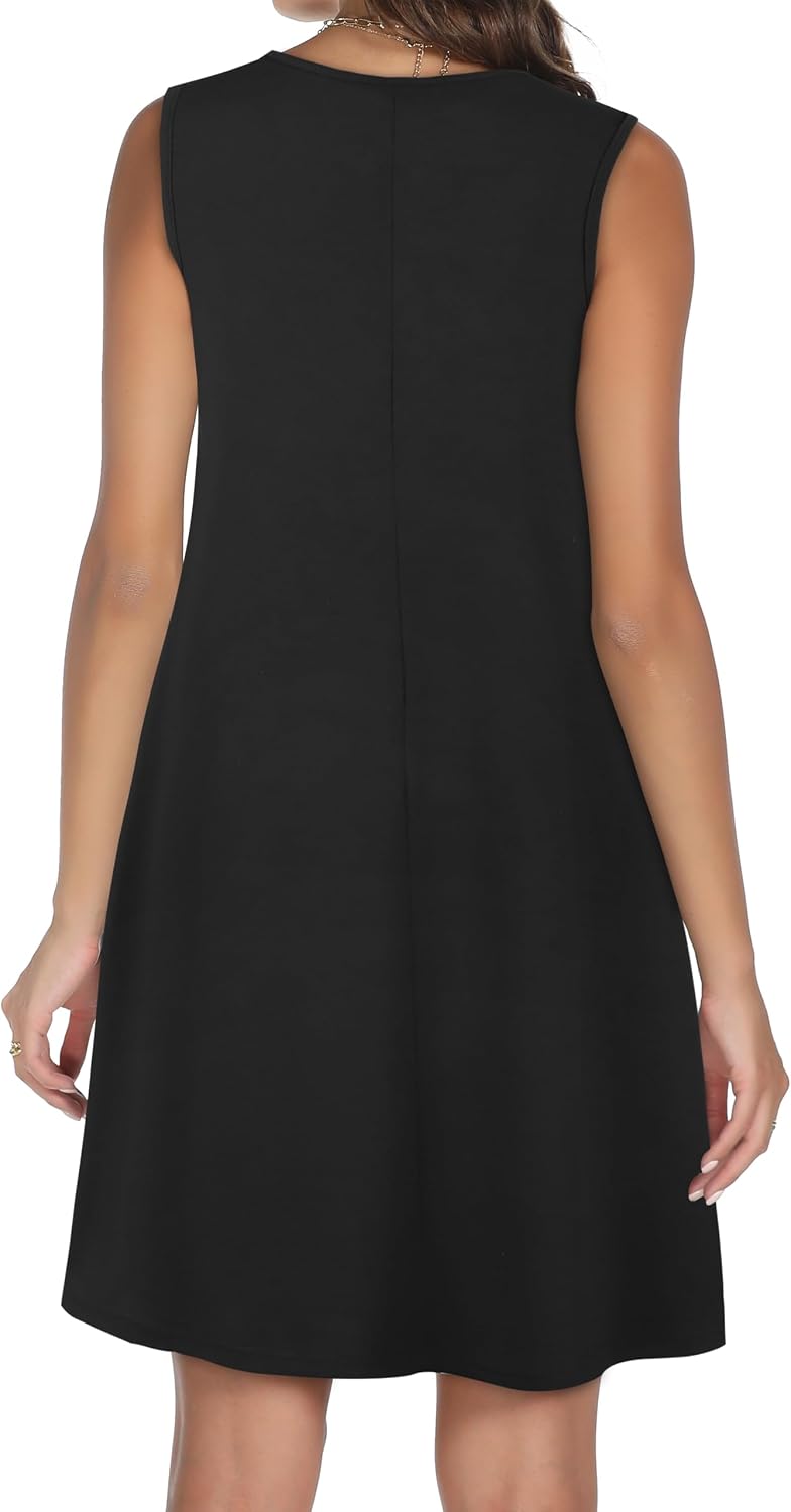 Thumbnail 4 de ADOREJOY Women's Sleeveless Floral Beach Sundress with Pocket and Ring Detail