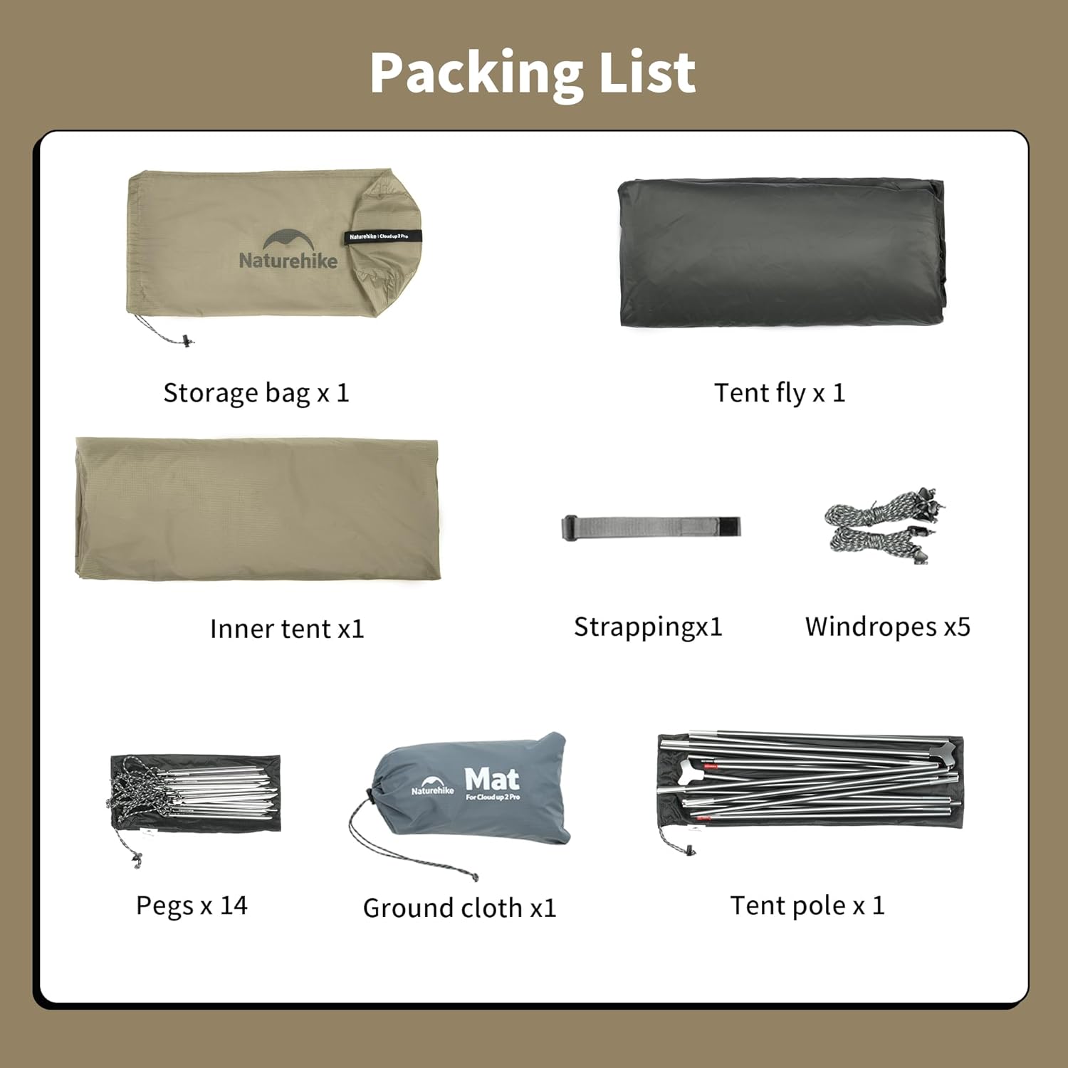 Thumbnail 6 de Naturehike Cloud up Pro/Base/UL Zelt 1 Person – Leichtes Kuppelzelt für Outdoor-Reisen