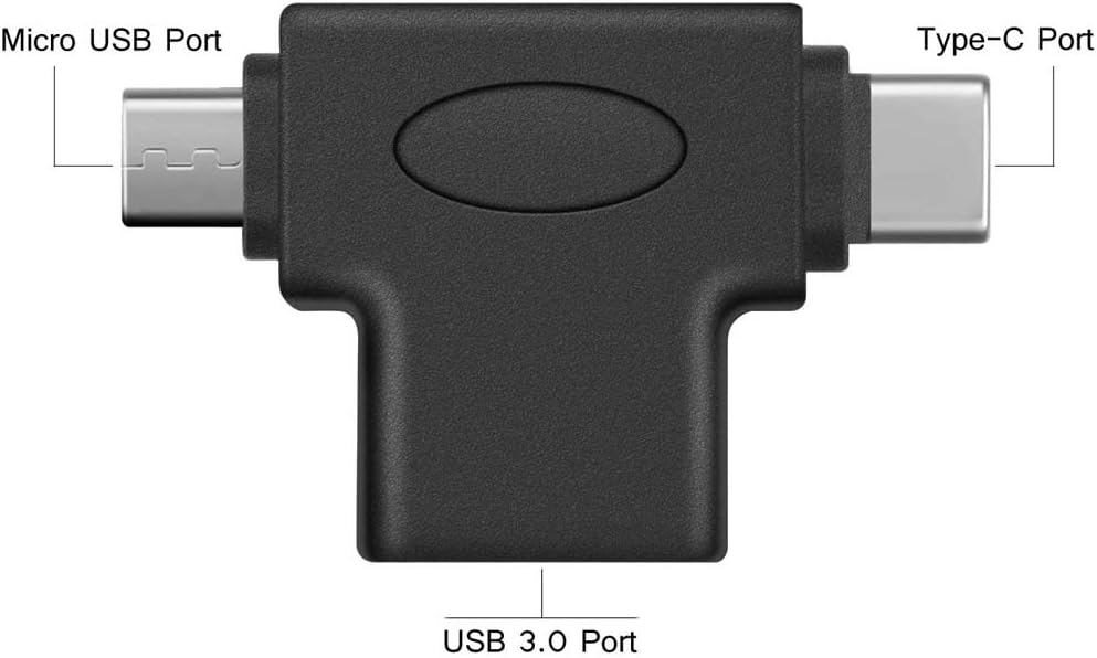 Thumbnail 3 de VMOJO 2-in-1 OTG Adapter (USB-C/Micro-USB auf USB-A 3.0) für Android & Tablets/PC – 2 Stück