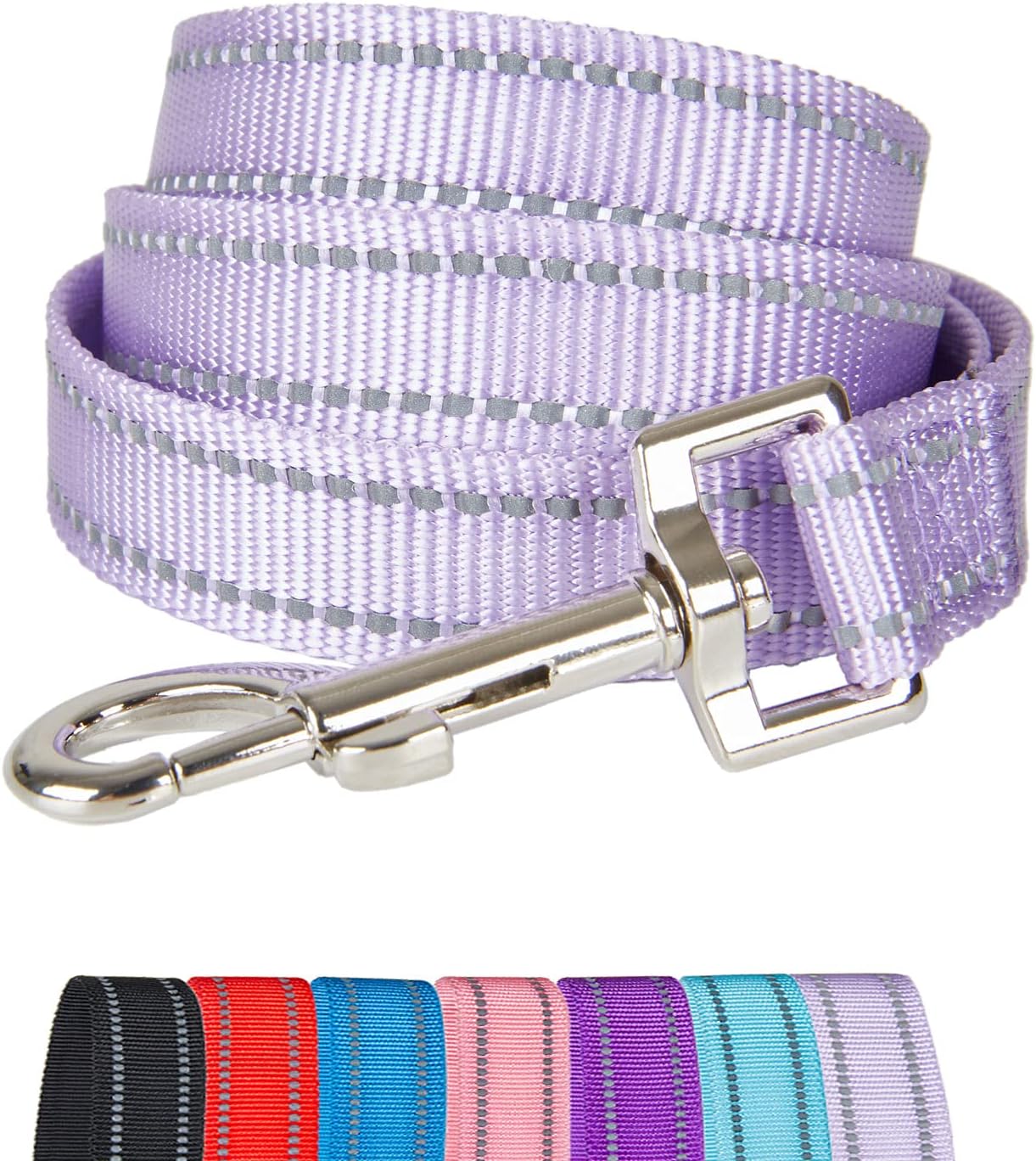 Detalle de YUDOTE Strong Nylon Dog Lead with Reflective Stripe and Padded Handle