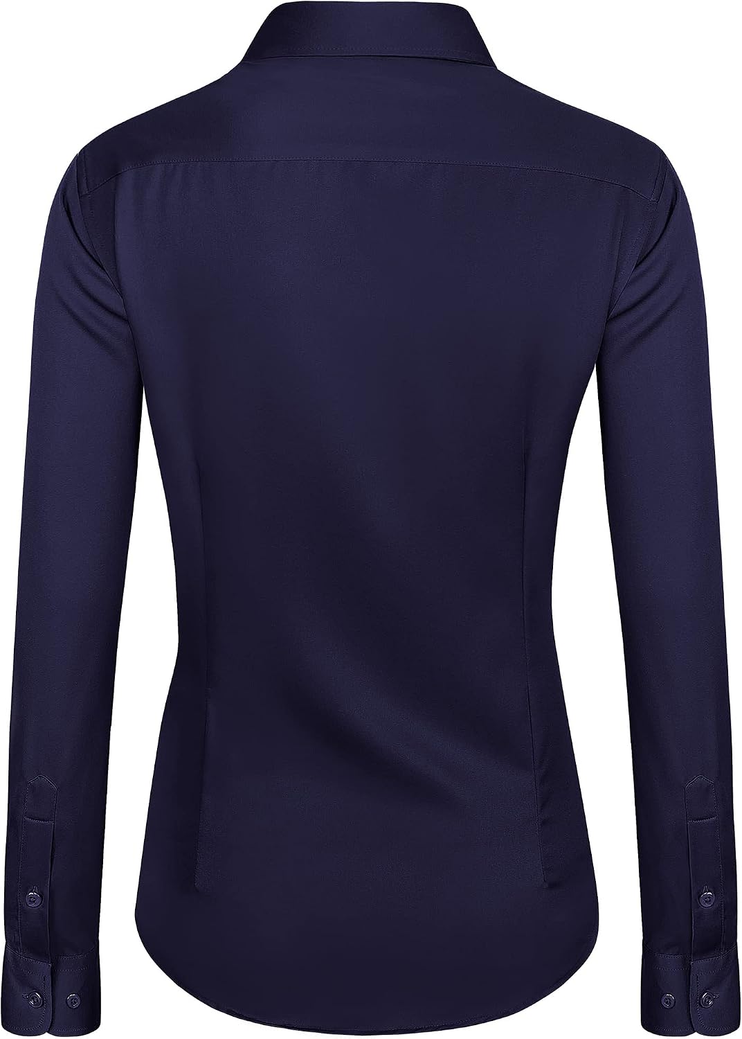 Detalle de J.VER Womens Long Sleeve Stretch Fitted Shirt – business casual work blouse