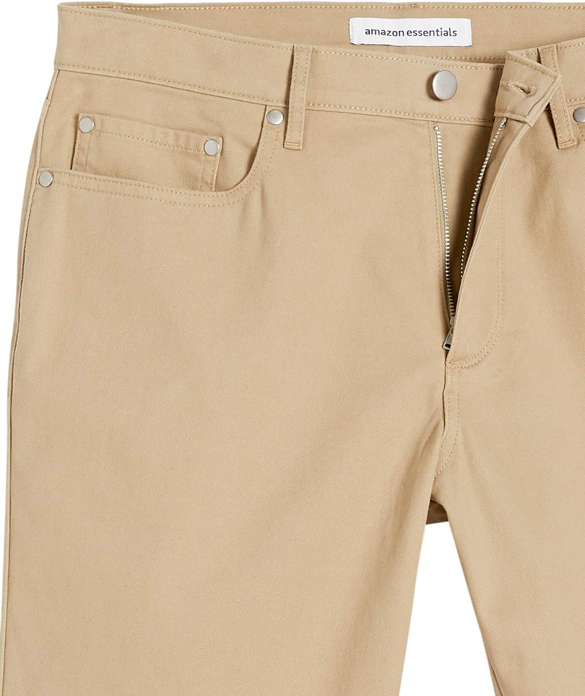 Detalle de Amazon Essentials Herren Slim-Fit Stretchshorts – 23 cm Innennaht, 5 Taschen