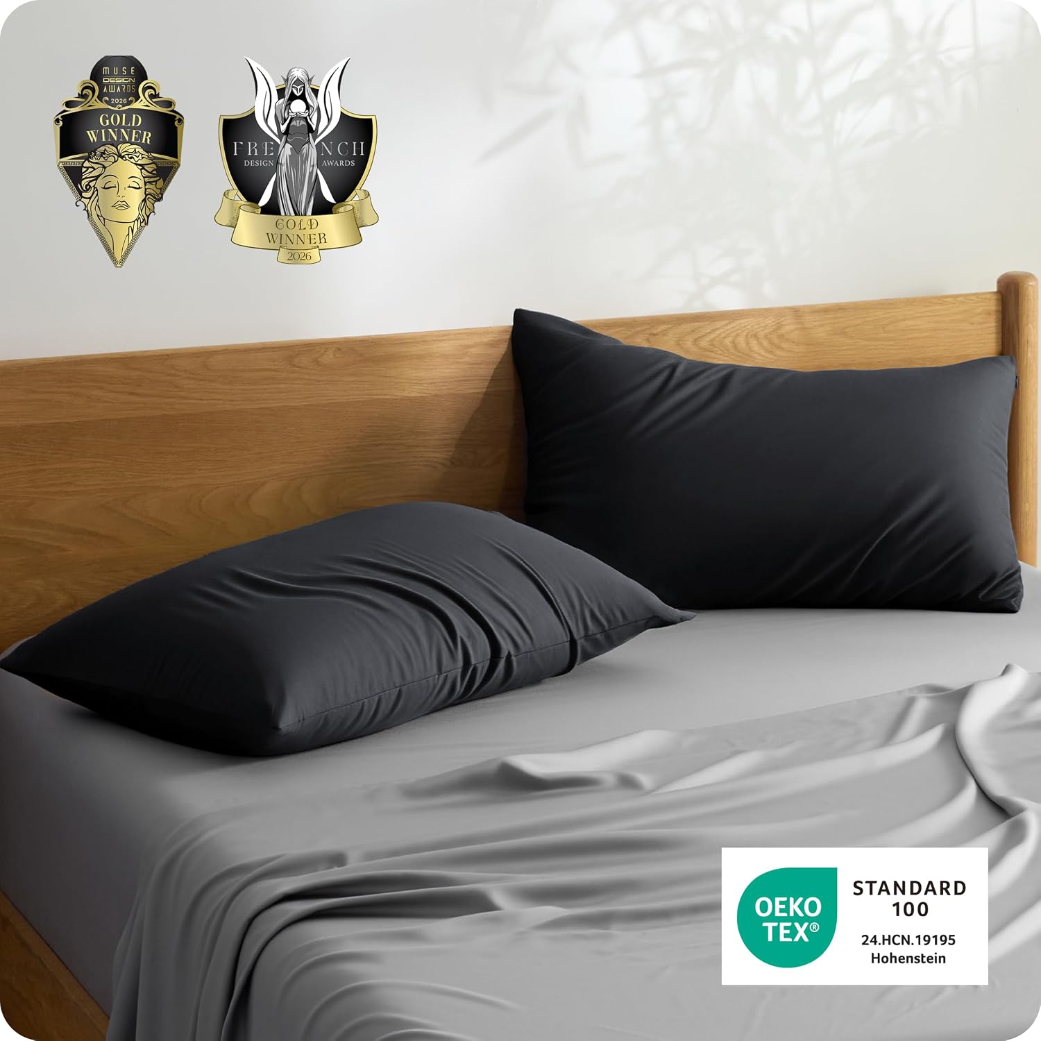 Thumbnail 6 de Bedsure Rayon-from-Bamboo Pillowcases, 20x26 Inches