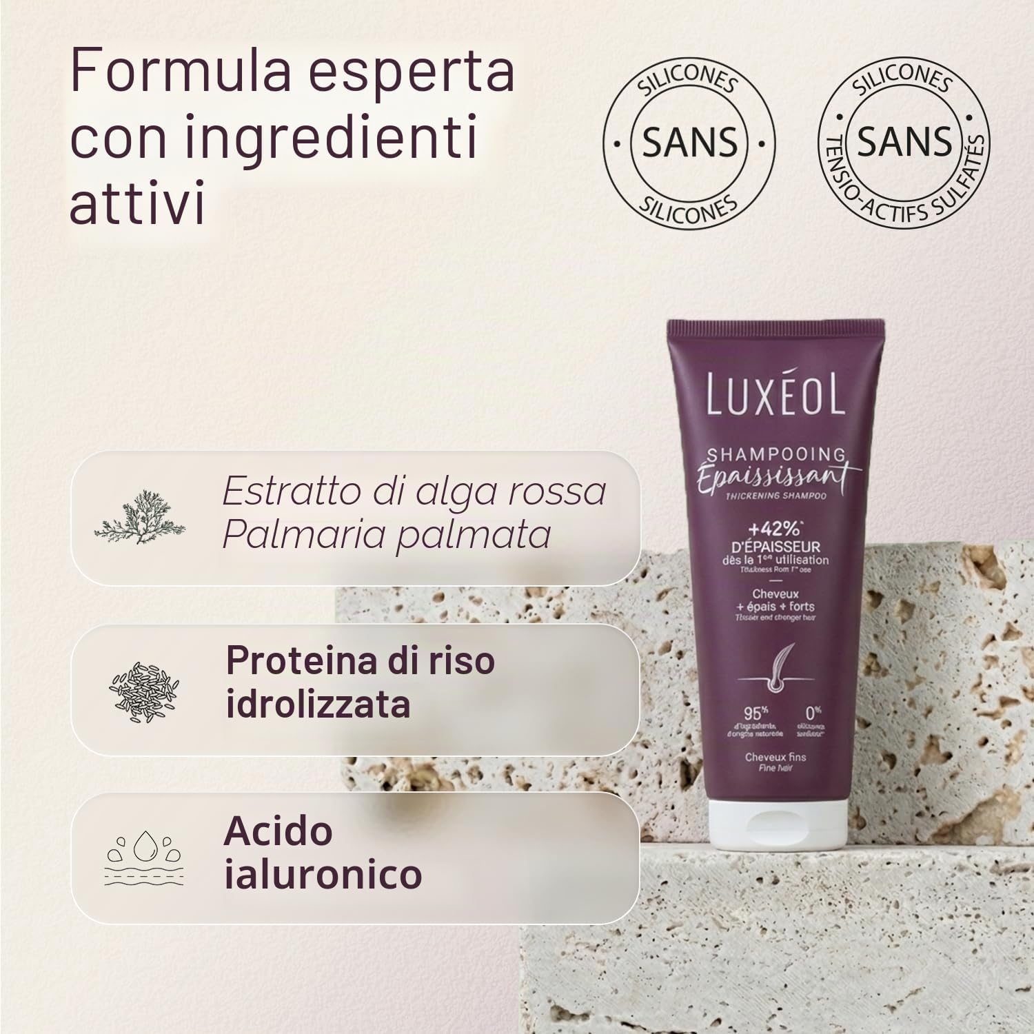 Thumbnail 4 de LUXÉOL Shampoo Addensante +35% per Capelli Fini, senza siliconi, 200 ml