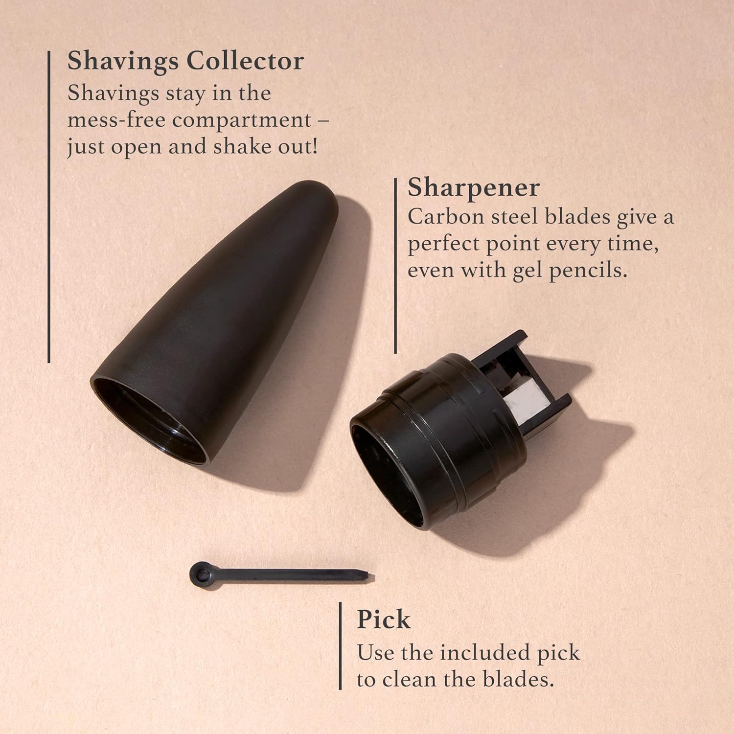 Detalle 2 de Julep Cosmetic Makeup Pencil Sharpener – Universal Eyeliner, Lip Liner & Eyebrow Sharpener (German-made steel)