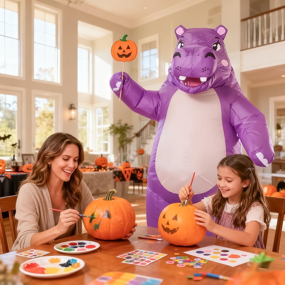 Detalle 2 de Yeffute Inflatable Hippo Costume