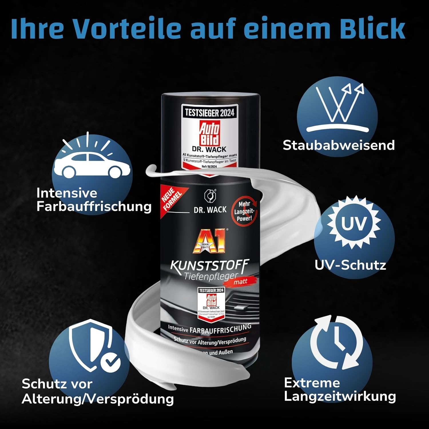 Thumbnail 4 de DR. WACK A1 Kunststoff Tiefenpfleger 250 ml
