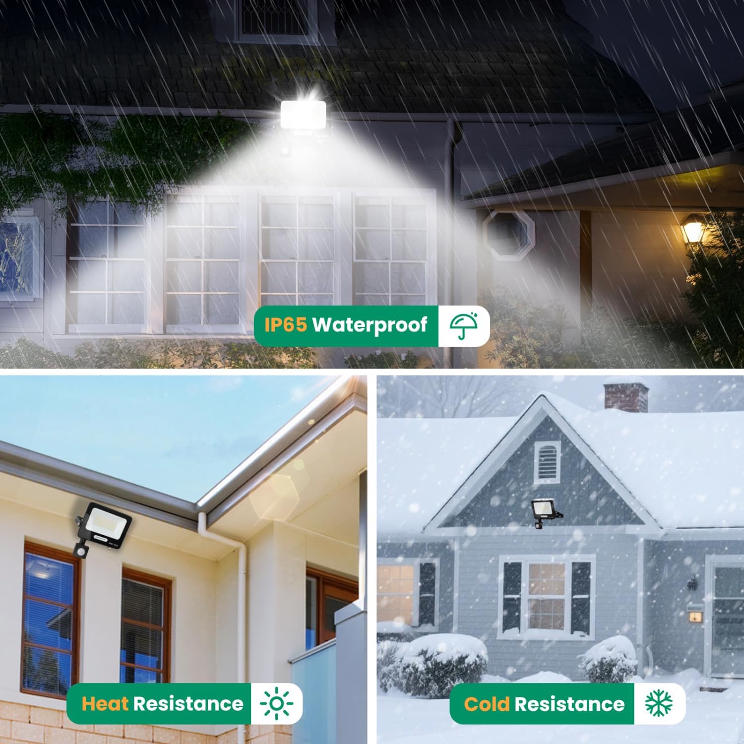 Thumbnail 3 de Aigostar 30W Faretto LED da Esterno con Sensore di Movimento, 2 pezzi, IP65, 4000K