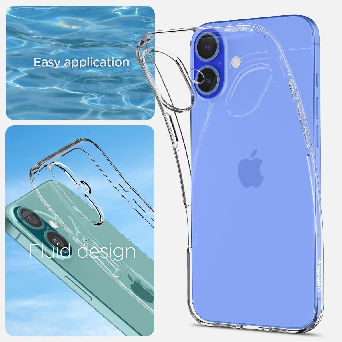 Thumbnail 4 de Spigen Liquid Crystal pour iPhone 16 Plus 6,7 pouces, transparent