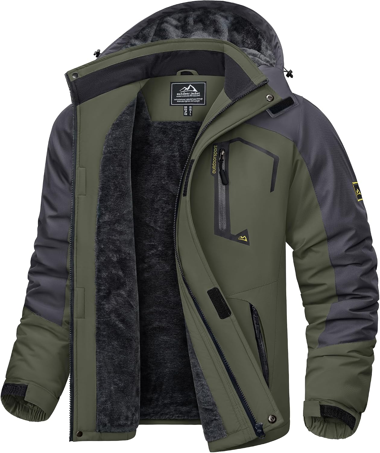 Detalle de KEFITEVD Herren Skijacke atmungsaktiv