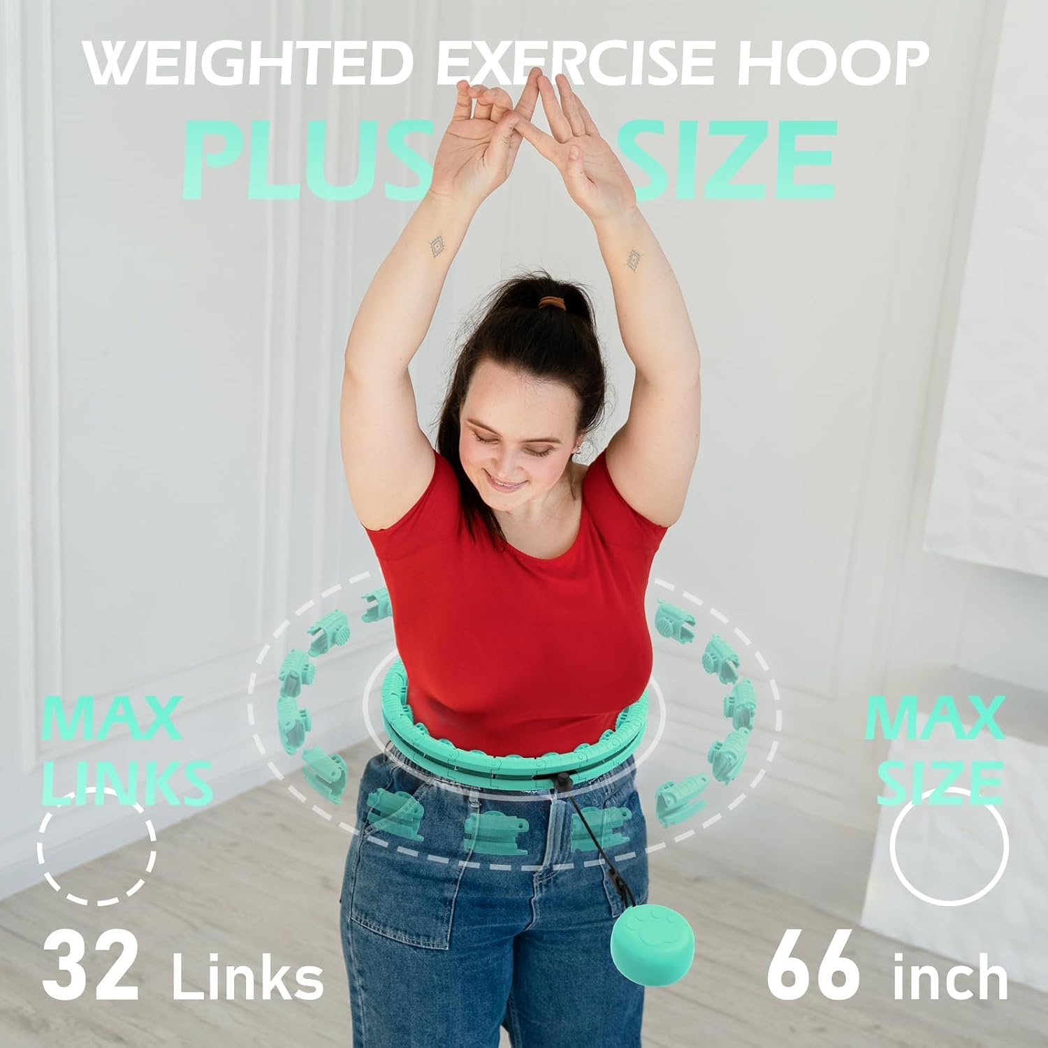 Detalle 2 de JLoibao Weighted Hula Circle 56 Inch