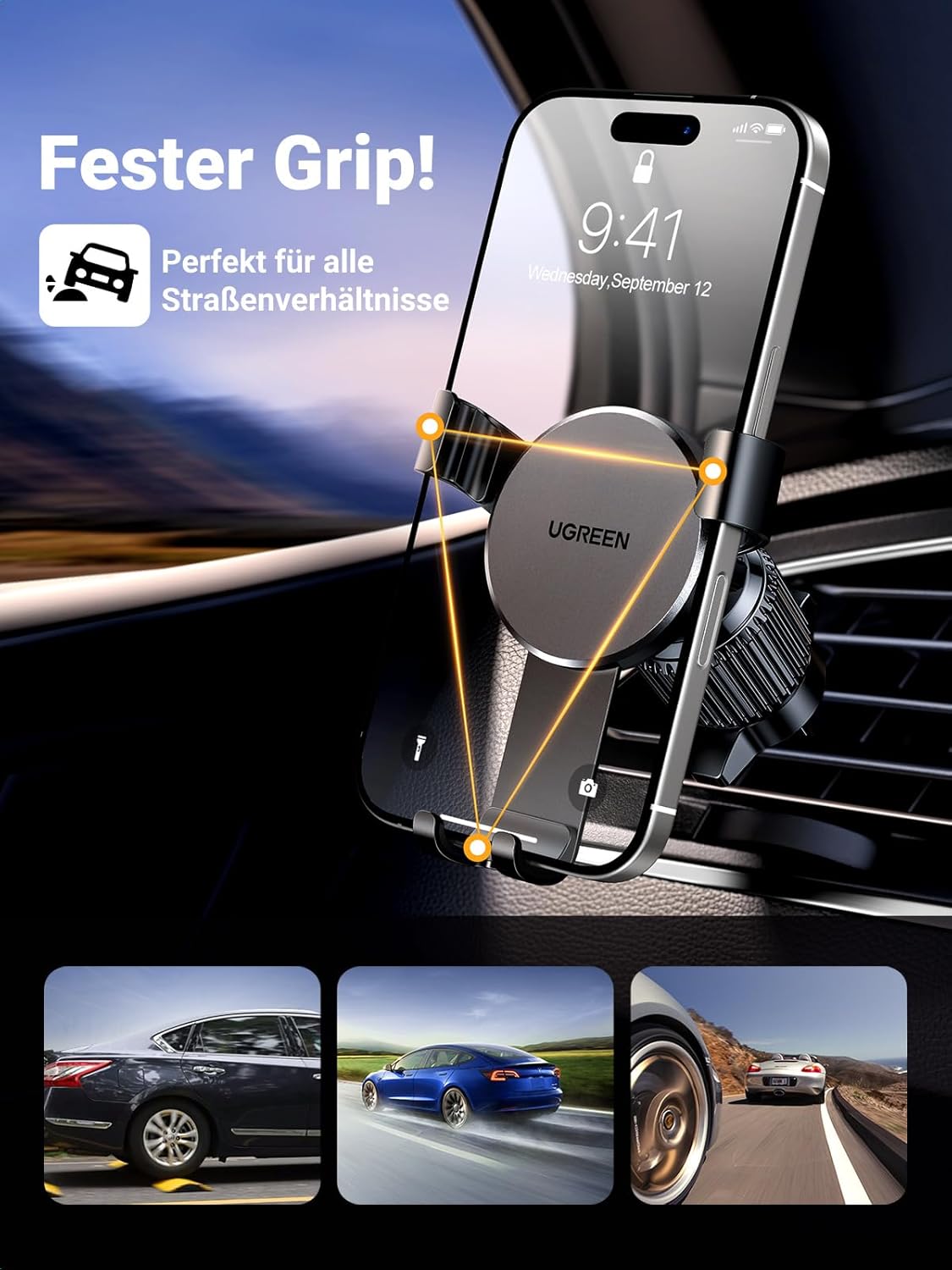 Thumbnail 2 de UGREEN Handyhalterung Auto 5,8–7,2 Zoll