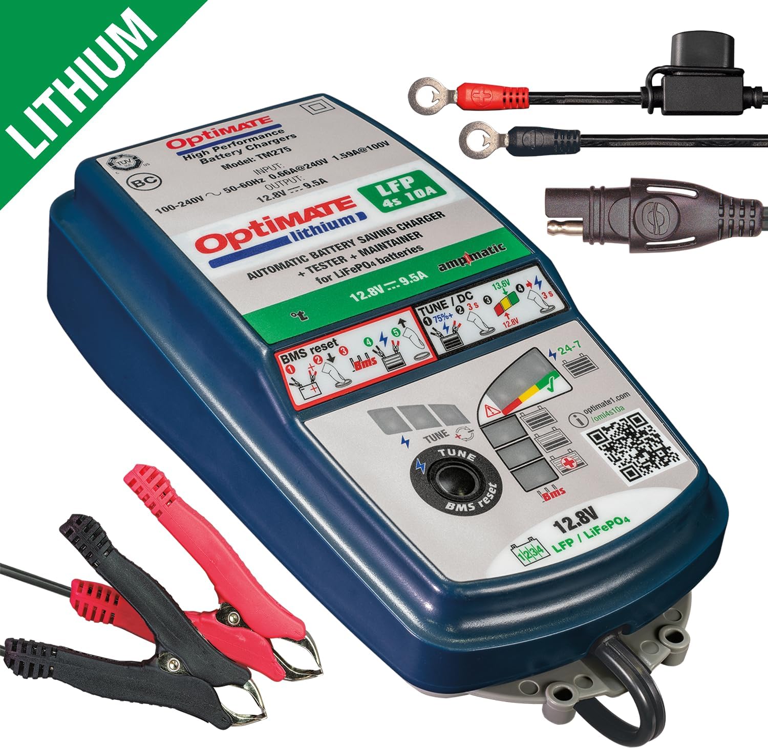 Detalle 2 de TecMate Optimate Lithium 4s 10A 12,8 V