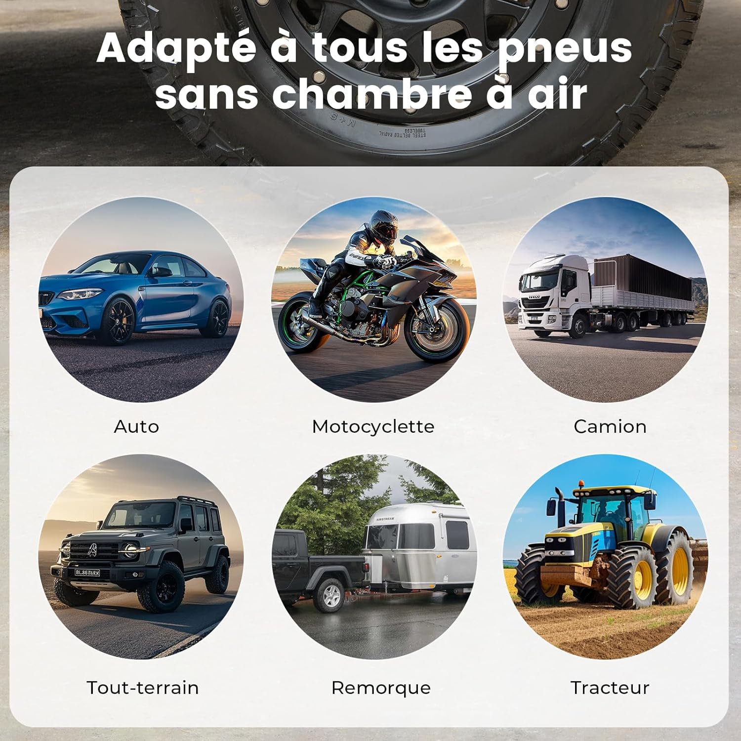 Detalle de ETENWOLF Kit de Réparation Pneu Crevaison 16 Pièces – Robuste et Ergonomique