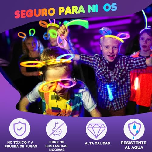 Thumbnail 3 de Ziitty Barras Luminosas: kit de 100 barras fluorescentes y 100 conectores para pulseras y collares