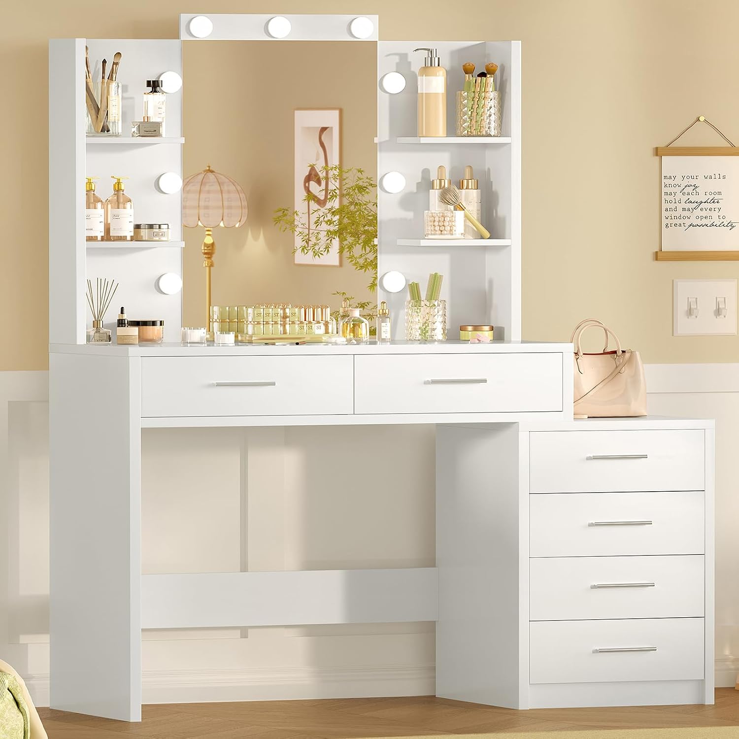Detalle de FIONESO Vanity Desk, 41.3-Inch
