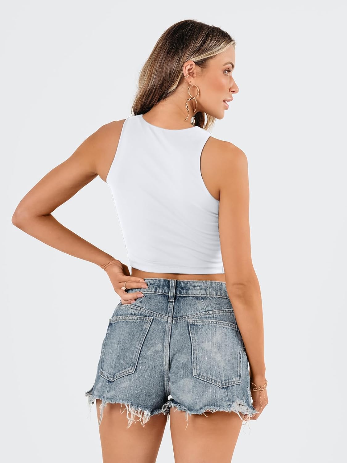 Thumbnail 4 de EFAN Womens Double Lined Crop Top