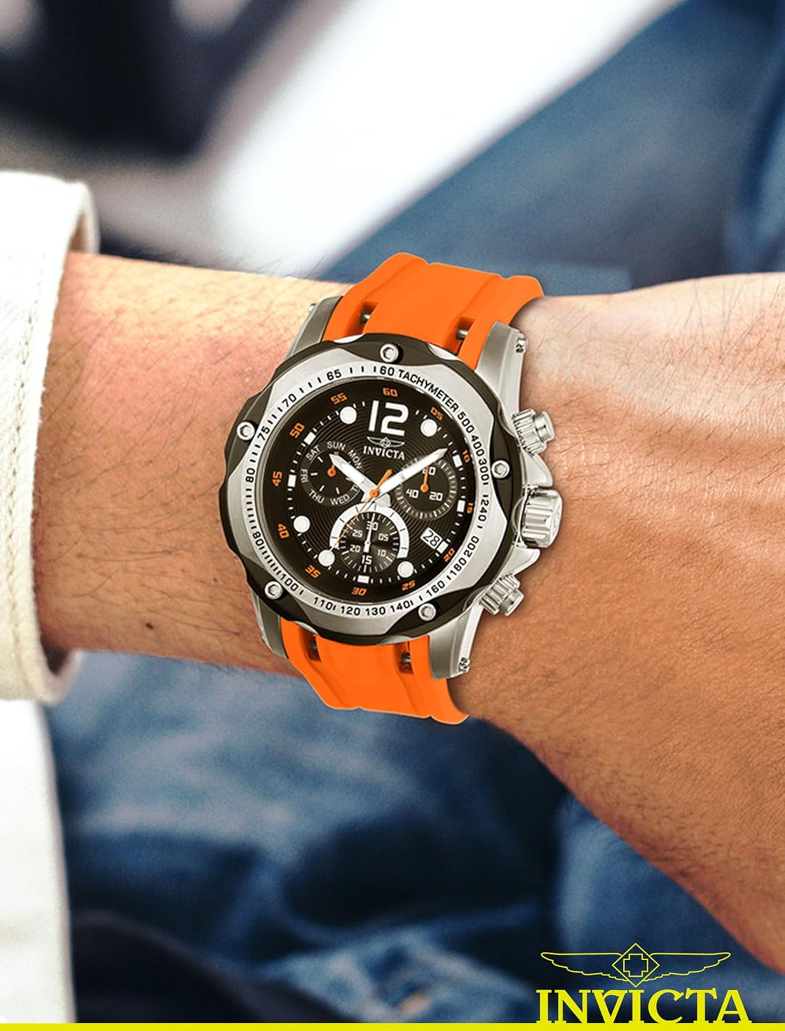Thumbnail 1 de Invicta Speedway 51mm Quartz acier