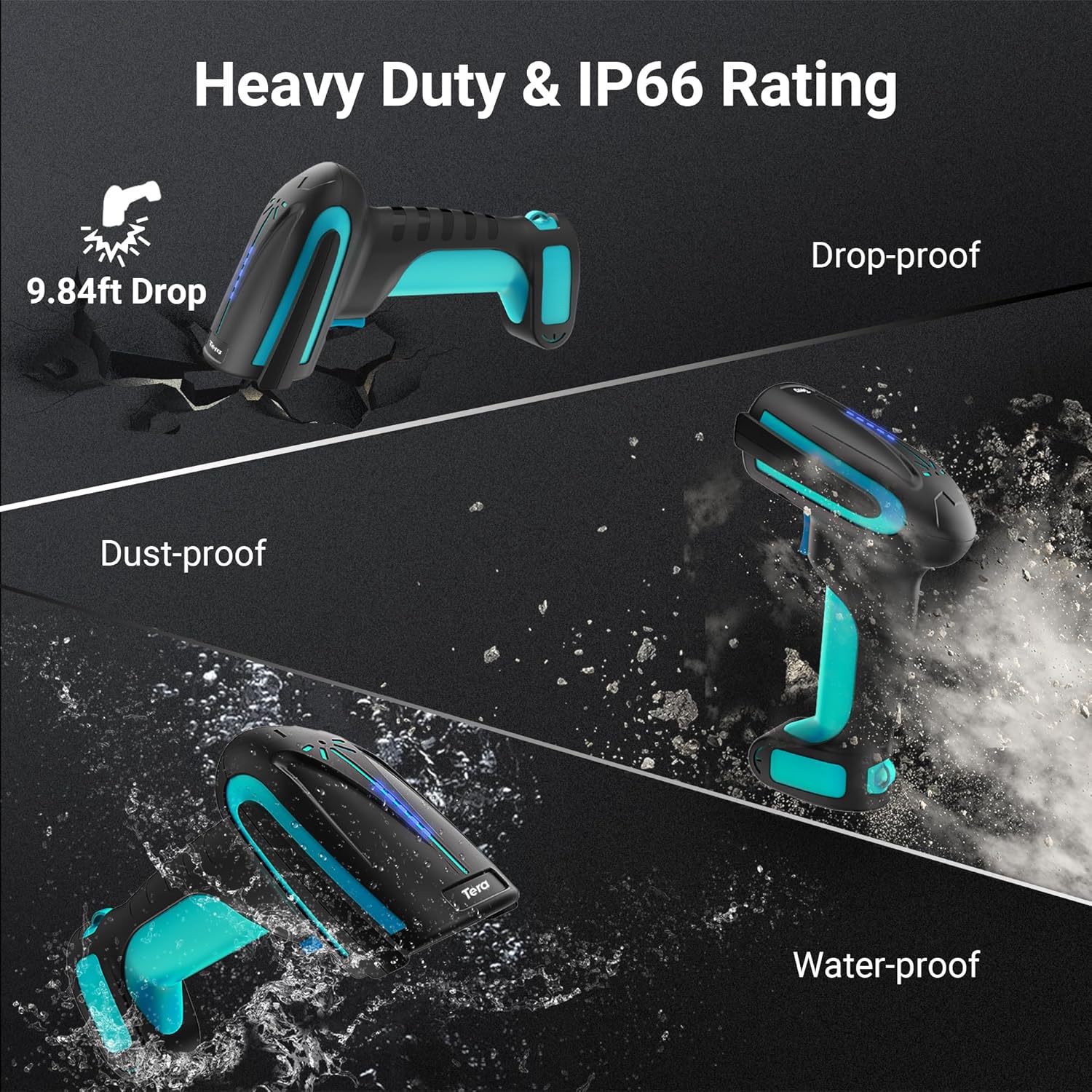 Detalle 1 de Tera Pro lector 2D inalámbrico Bluetooth