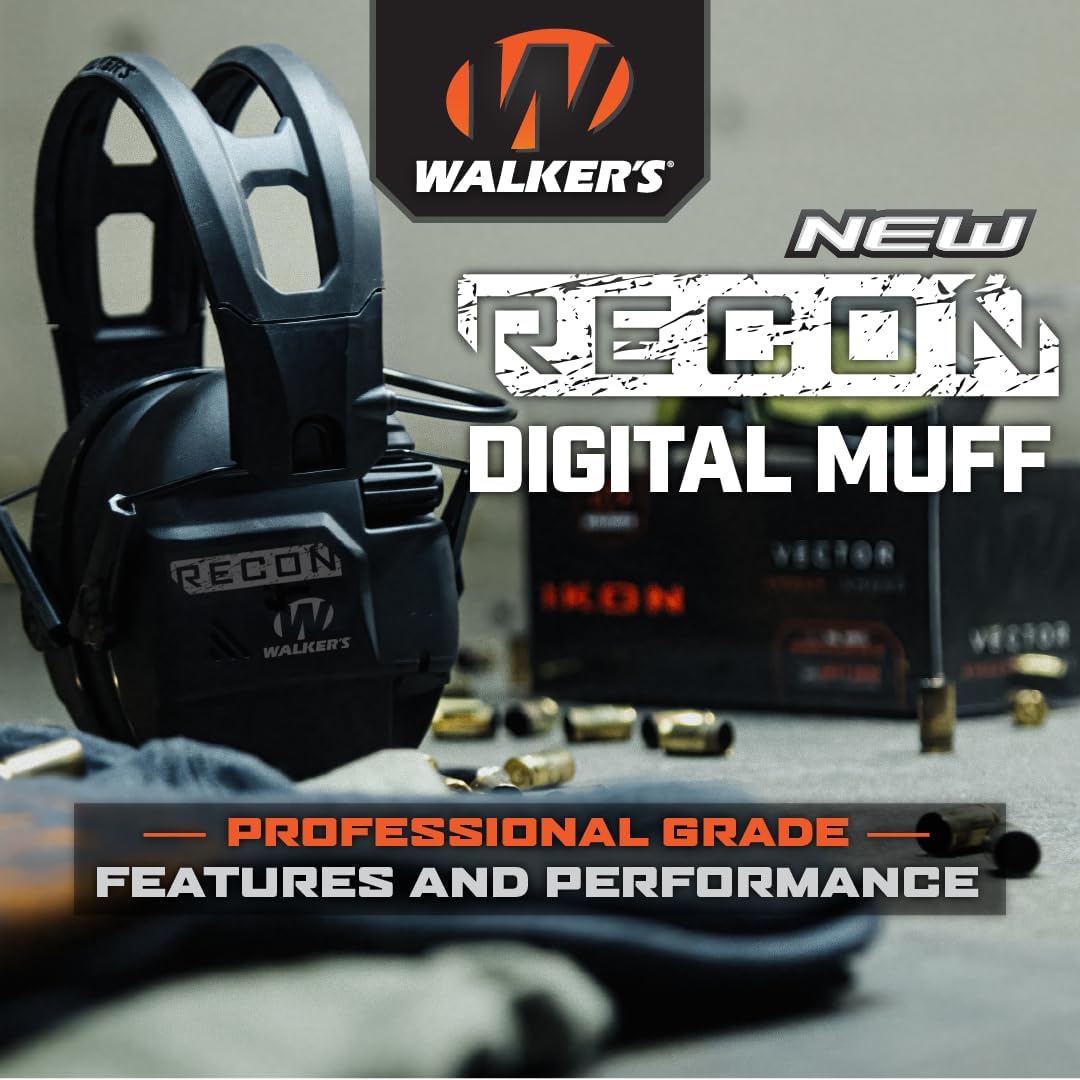 Detalle de Walker’s Recon Walkie-Talkie Hybrid Comms with Bluetooth, GPRS, and 3-Mile Range