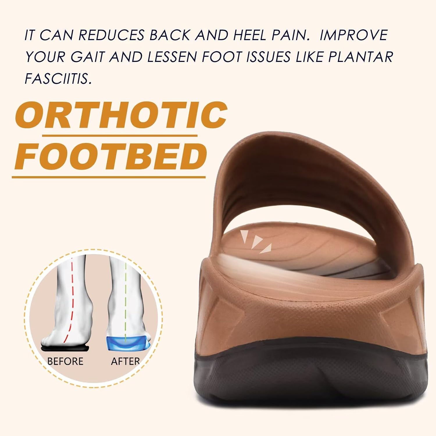 Thumbnail 4 de KuaiLu Recovery Sandals Orthotic Slides 1️⃣