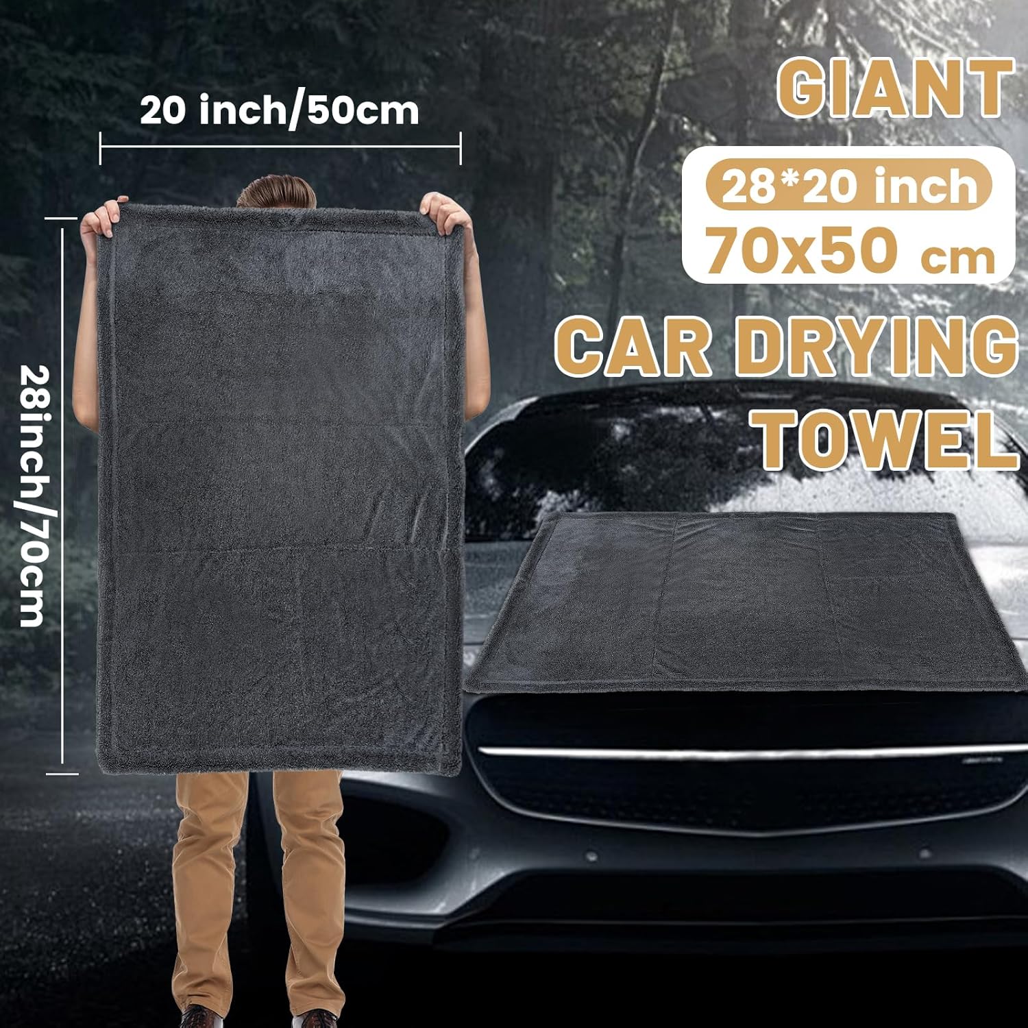 Thumbnail 6 de Ghguole 1800GSM car drying towel 1800gsm