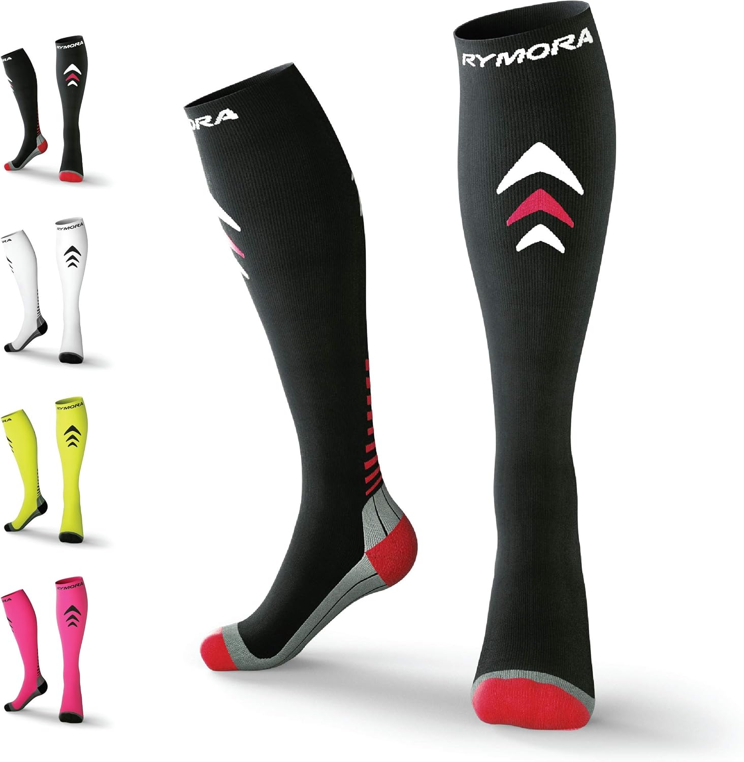 Compression Socks for Men and Women by Rymora – for Sports, Running, Flying and Work
