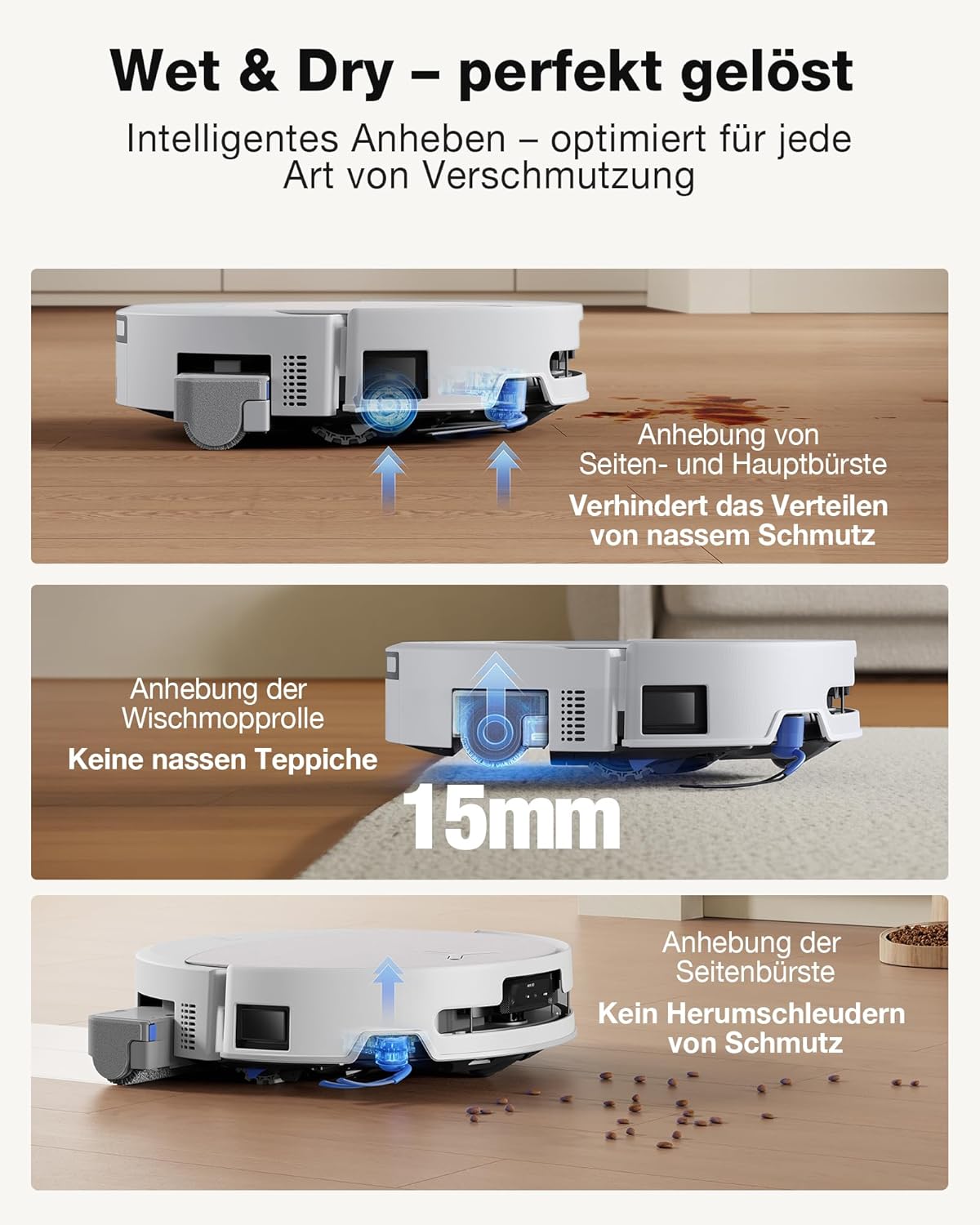 Thumbnail 6 de ECOVACS DEEBOT T90 PRO Omni Saugroboter mit Wischfunktion – kraftvolle Reinigung für große Haushalte