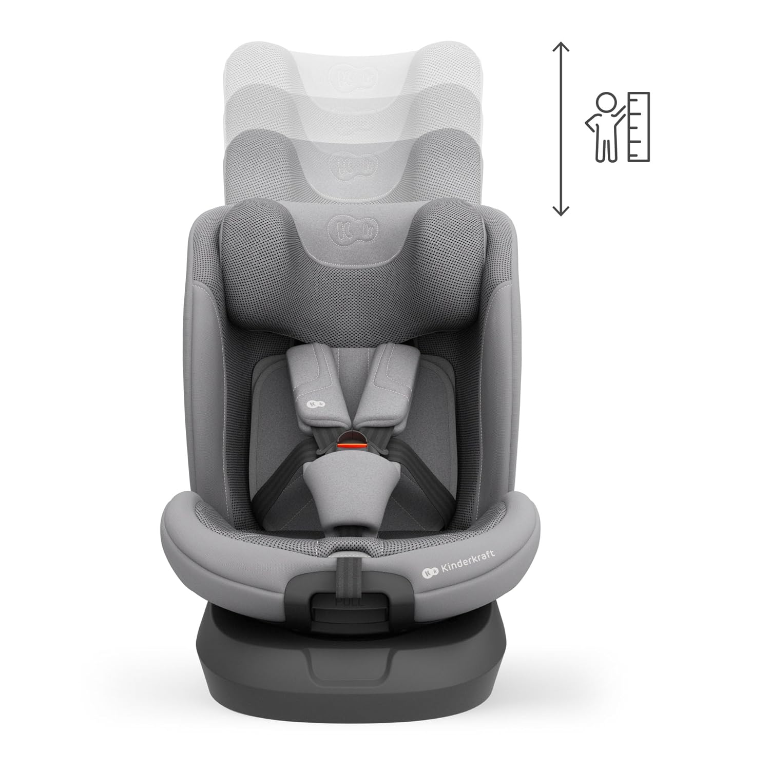 Thumbnail 6 de Kinderkraft I-GROW 2 PRO Kindersitz 0-36 kg, I-SIZE, 360° drehbar, Isofix, Grau