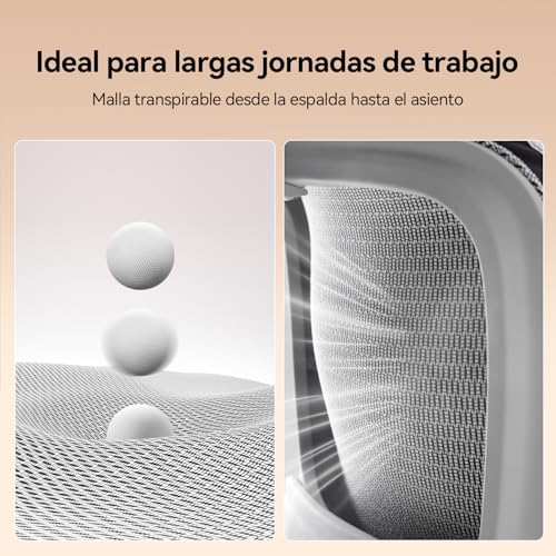 Thumbnail 6 de Silla de Oficina ergonómica SIHOO B100: soporte lumbar dinámico, malla transpirable y reposabrazos abatibles