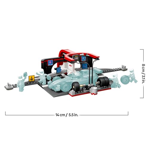 Thumbnail 7 de LEGO City Parada en Boxes de F1 y Equipo de Mecánicos con Coche Ferrari (60443) — juego de carreras para niños y niñas 6+