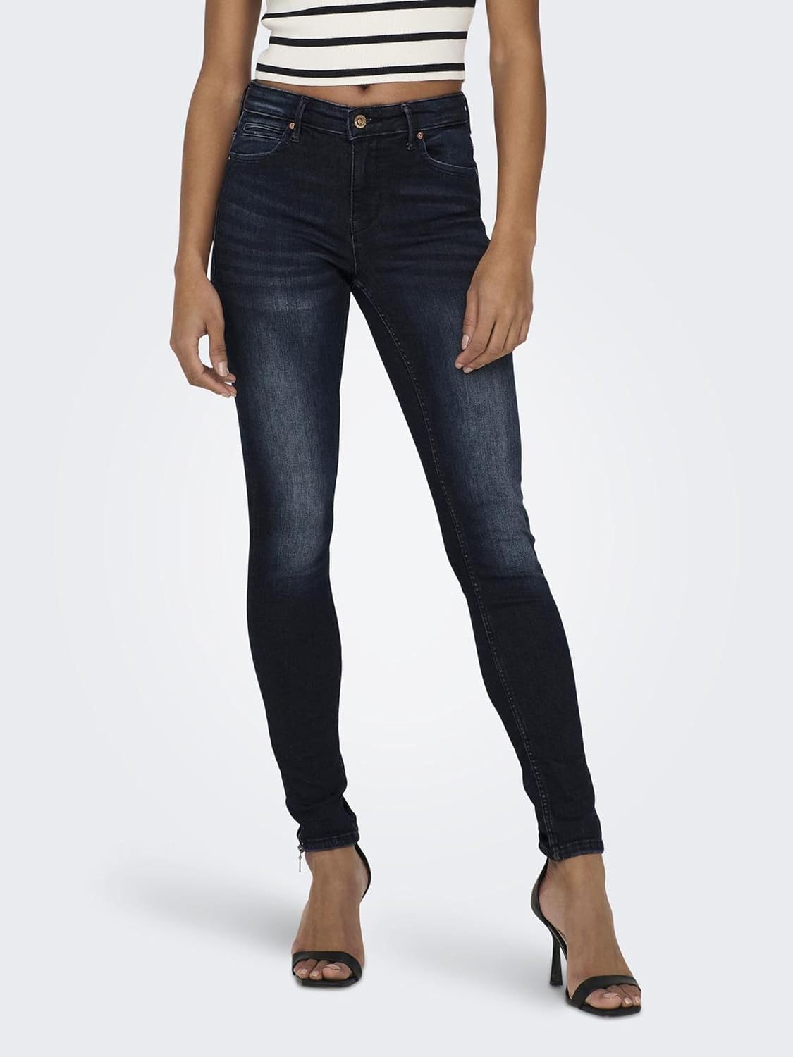 Detalle 2 de ONLY Skinny Fit Jeans ONLKENDELL – Jeans skinny a vita media