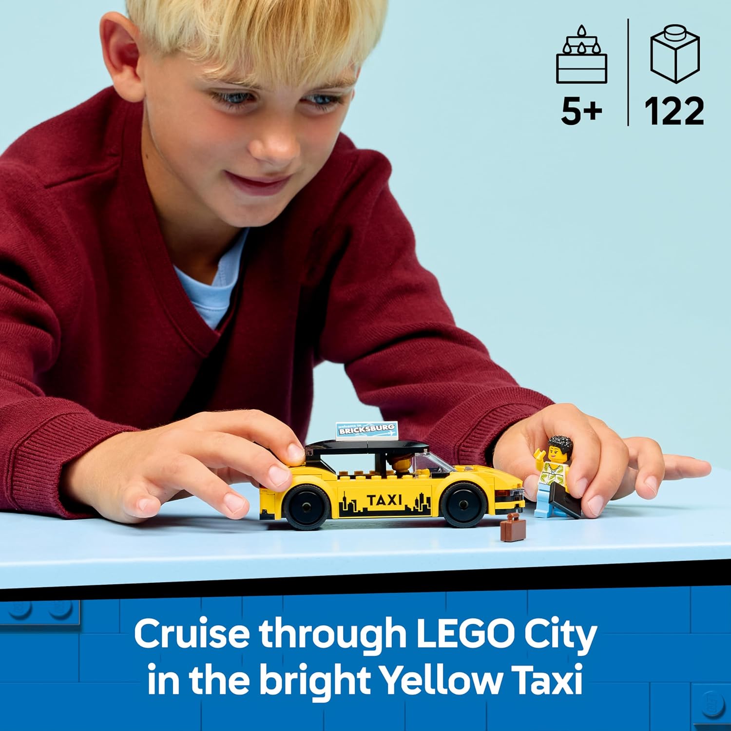 Detalle 2 de LEGO City Yellow Taxi 60487 EV kit
