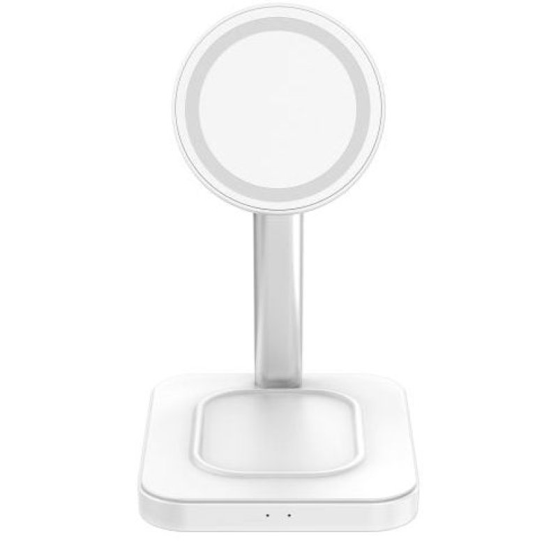 Detalle de Force Power F150371 Soporte cargador de inducción 3 en 1 15 W blanco