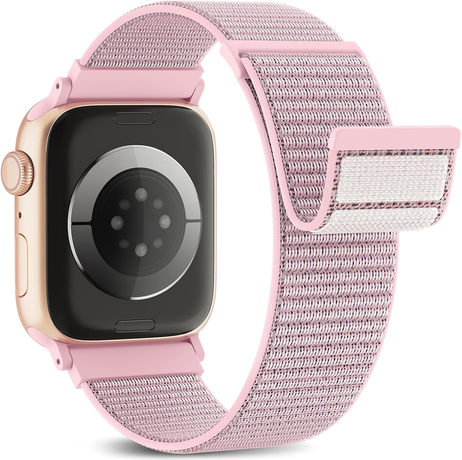 Detalle de Higgs Nylon Loop Sport Strap for Apple Watch – Breathable, Soft Nylon Band for All Series (38–49mm)