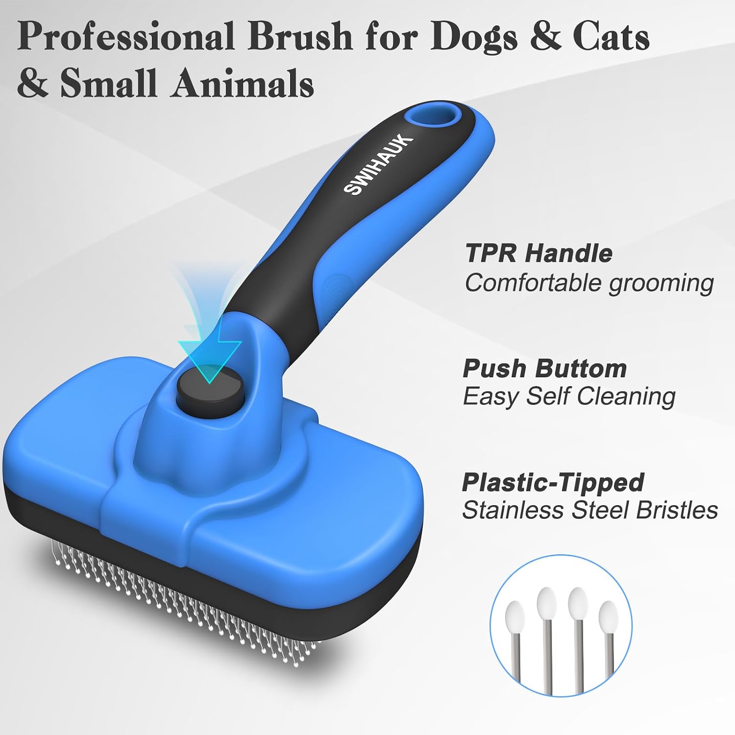 Thumbnail 1 de Swihauk Self Cleaning Slicker Brush for Dogs & Cats