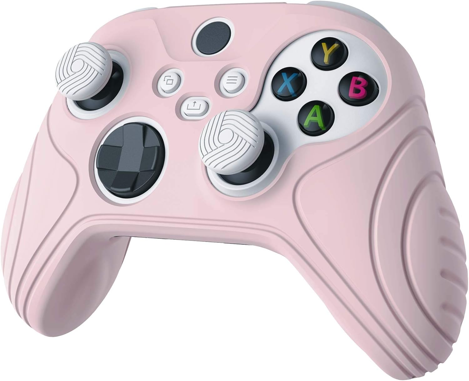 Thumbnail 5 de eXtremeRate PlayVital Samurai Edition Cherry Blossoms Pink Anti-slip Controller Grip Silicone Skin for Xbox Series S/X