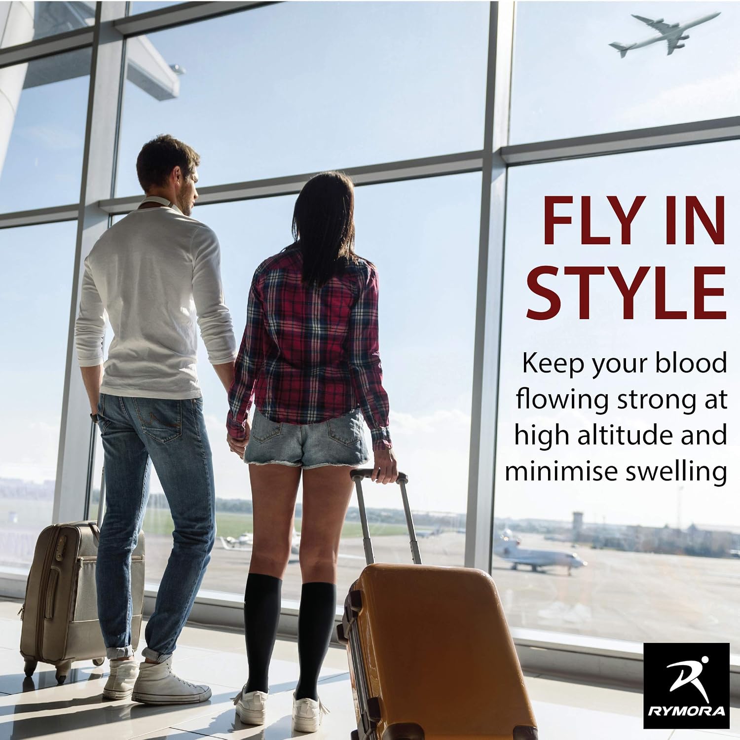 Detalle de Rymora Compression Socks for Men and Women – Sports, Running, Work & Flights