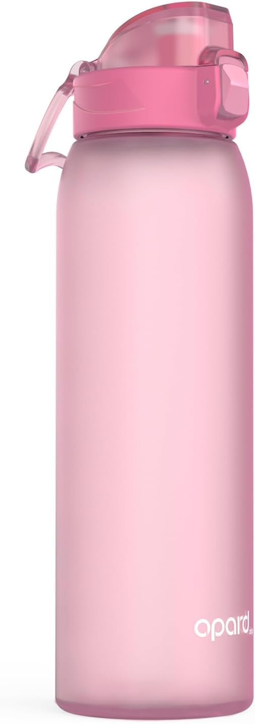 Detalle de Opard WB62-Sakura Pink Zip 32 oz Tritan Water Bottle, Flip-Top Lid