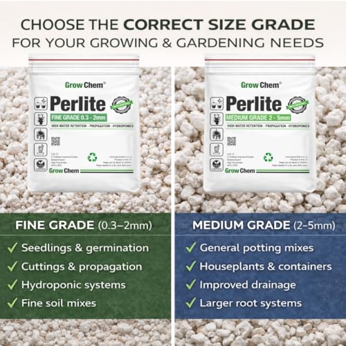 Thumbnail 2 de Grow Chem Perlite for Plants (5L) Medium 2–5mm – Indoor & Outdoor