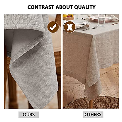Detalle de WAITER TREE Mantel Antimanchas Microterciopelo Beige 140x180cm 🧻