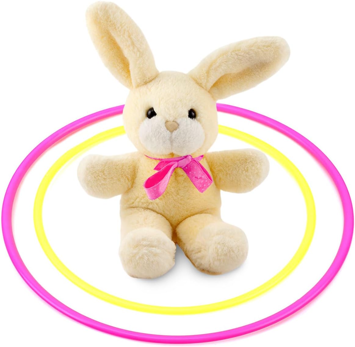 Detalle de OOTSR Ring Toss Set – 12 Wurfringe aus Kunststoff, 18 cm & 25 cm, 6 Farben (Indoor/Outdoor)