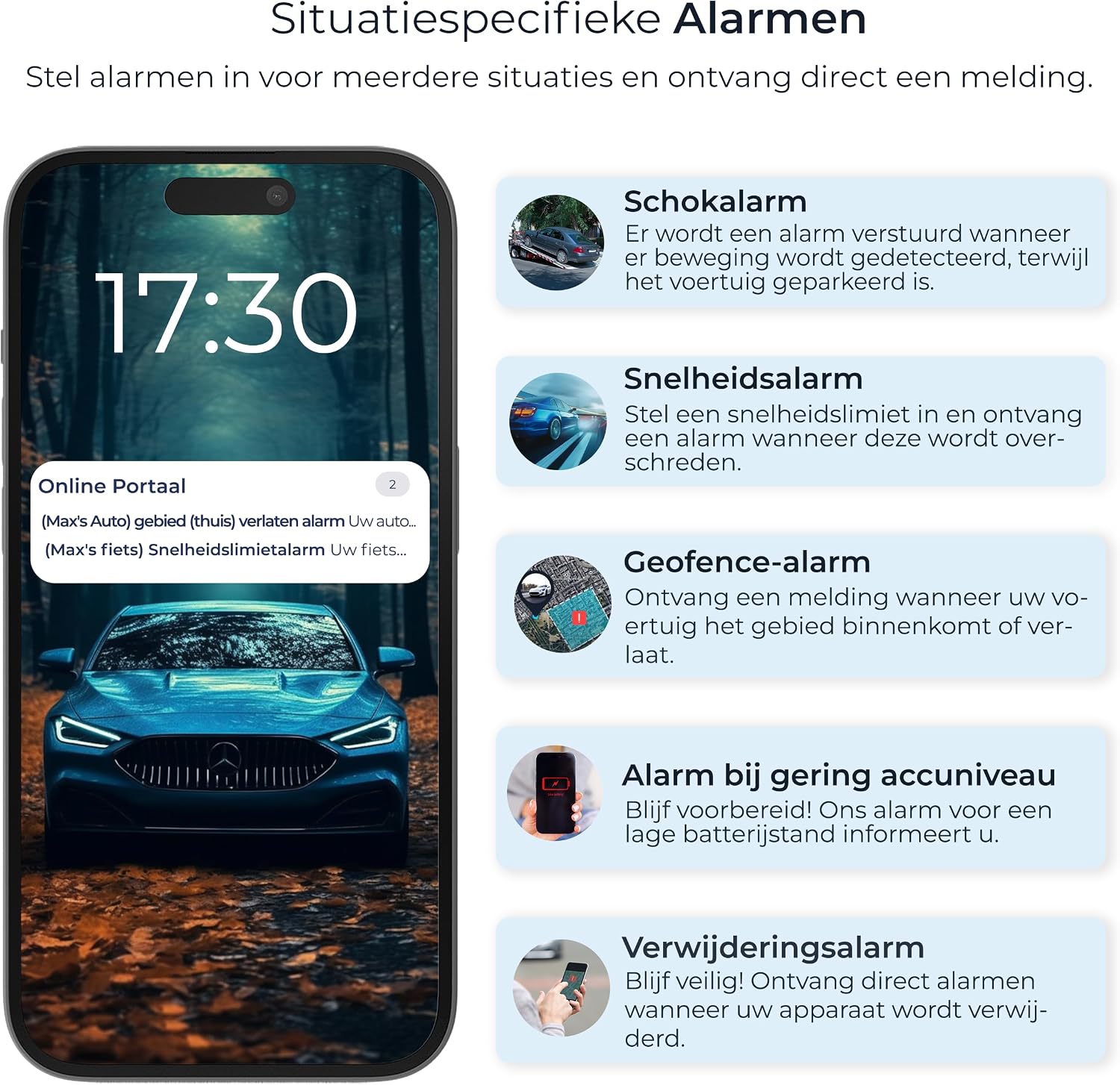 Thumbnail 5 de Salind 2G magnetische gps-tracker voor voertuigen met alarmen en routegeschiedenis